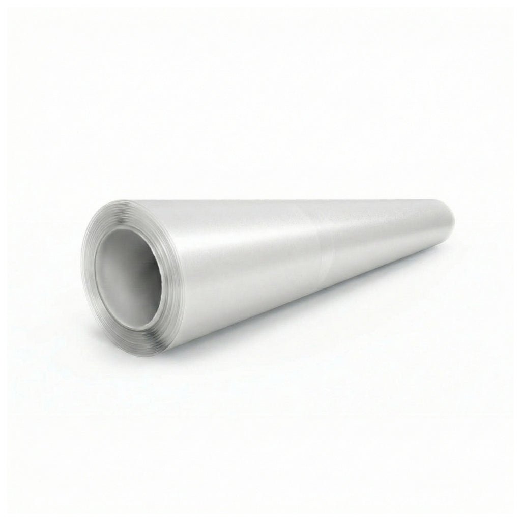A roll of Transparent Matte SelfRepair Nano-Coated PPF lies horizontally on a plain white background, with the end of the roll facing the viewer.