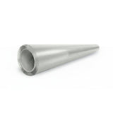 A rolled sheet of Transparent Matte Sparkle SelfRepair Nano-Coated PPF, forming a hollow conical tube with wide and narrow ends on a white background, highlights innovative self-repairing nanotechnology.