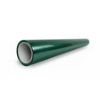 A green cylindrical pipe with a glossy, smooth surface and open end, protected by Agate Green Liquid Metallic Glossy SelfRepair Nano-Coated PPF, viewed at an angle against a plain white background.