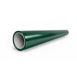 A green cylindrical pipe with a glossy, smooth surface and open end, protected by Agate Green Liquid Metallic Glossy SelfRepair Nano-Coated PPF, viewed at an angle against a plain white background.