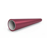 A hollow, metallic cylinder with a maroon Dragon Blood Red Matte SelfRepair Nano-Coated PPF finish tapers to one end and is shown on a white background.