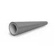 A tapered gray cylindrical pipe with a Porsche Gray Matte SelfRepair Nano-Coated PPF finish lies horizontally on a white background, with one open end gradually narrowing to the closed far end.