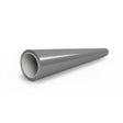 A 3D rendering of a gray, hollow, tapered cylindrical pipe with a Nardo Gray Matte SelfRepair Nano-Coated PPF finish, showing a wider opening in front and a narrower end extending back on a white surface.