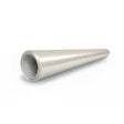 A Satin Liquid Metallic Bronze SelfRepair Nano-Coated PPF tube, metallic and cone-shaped, lies horizontally on a white surface with its wider end facing the viewer.