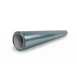 A glossy, metallic cylindrical pipe with a hollow center is displayed on a white background, viewed at an angle—showcasing the durability inspired by Polar Titanium Liquid Metallic Glossy SelfRepair Nano-Coated PPF.